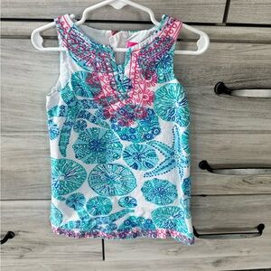 Lilly Pulitzer for Target Kids Blue and Pink Tank Top